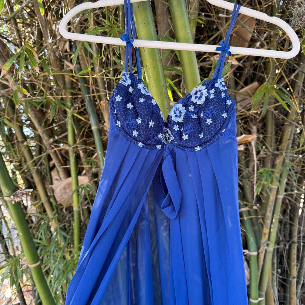 Victoria’s Secret Navy Sheer Mesh Babydoll - image 5